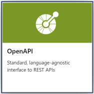 Screenshot that shows the OpenAPI tile.