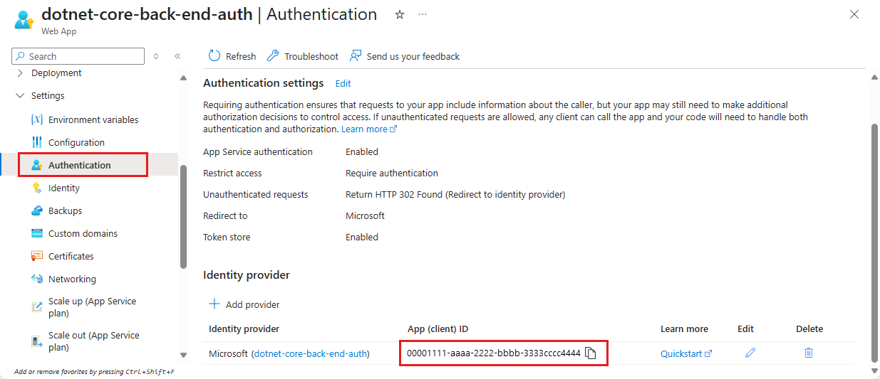 Screenshot of the Microsoft Entra Settings window showing the Microsoft Entra App, and the Microsoft Entra Applications window showing the client ID to copy.