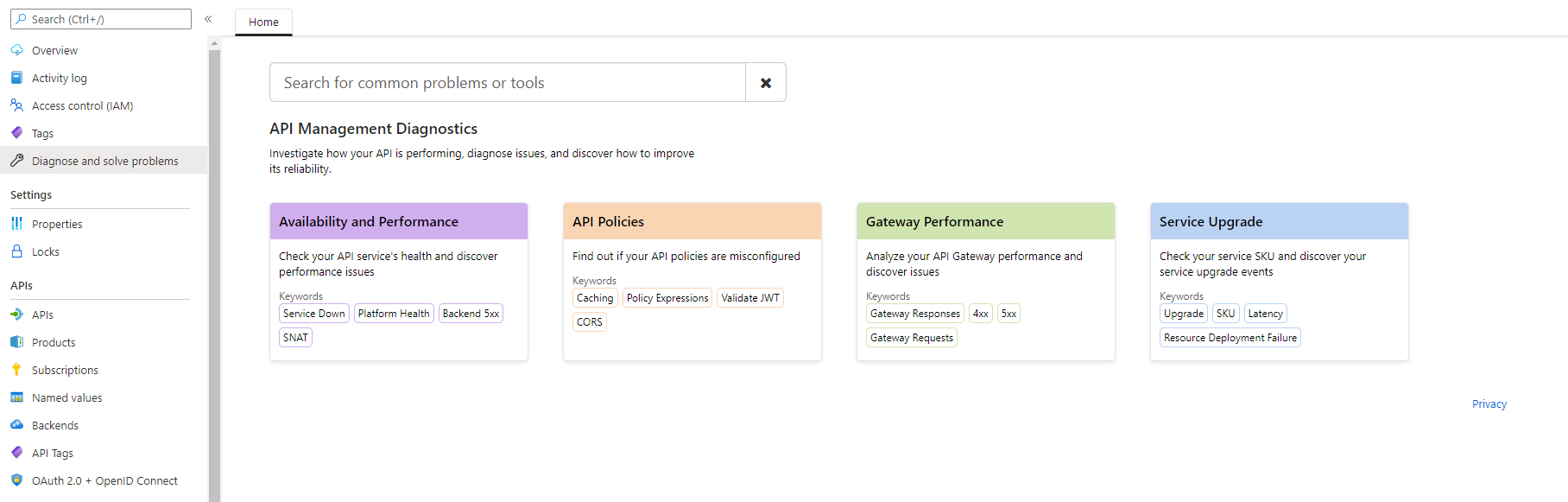 Screenshot shows how to navigate to diagnostics.