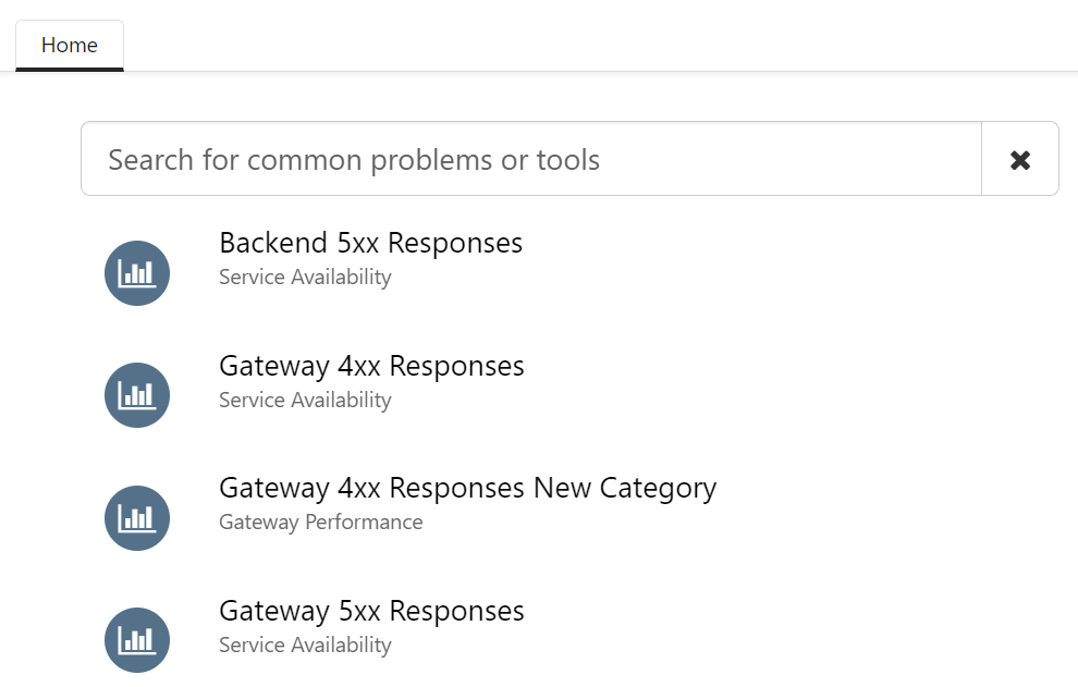 screenshot of intelligent search.