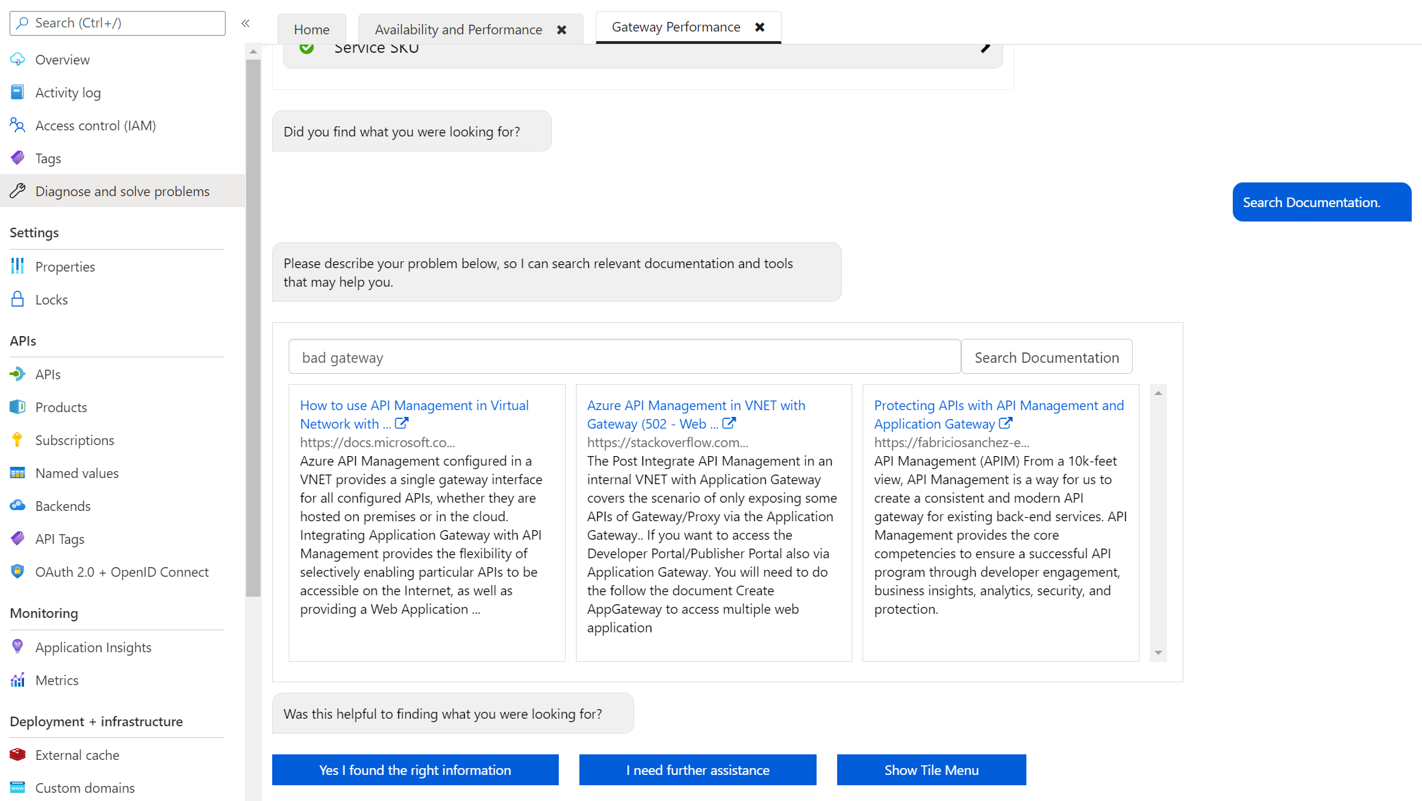 screenshot 2 of how to use Search Documentation.