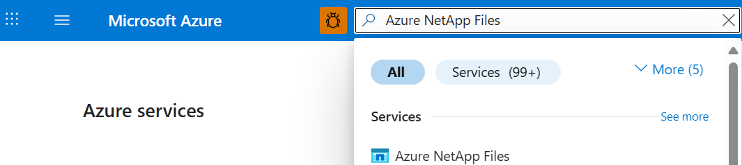 Select Azure NetApp Files