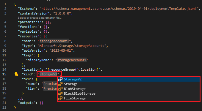 Screenshot showing how to use the tab key to navigate through resource configuration.