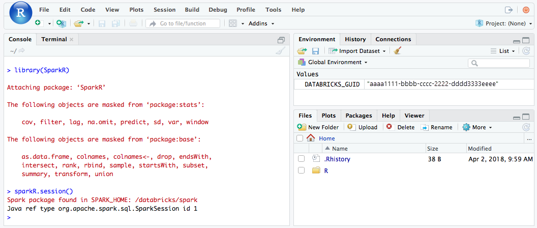 RStudio Open Source Edition session
