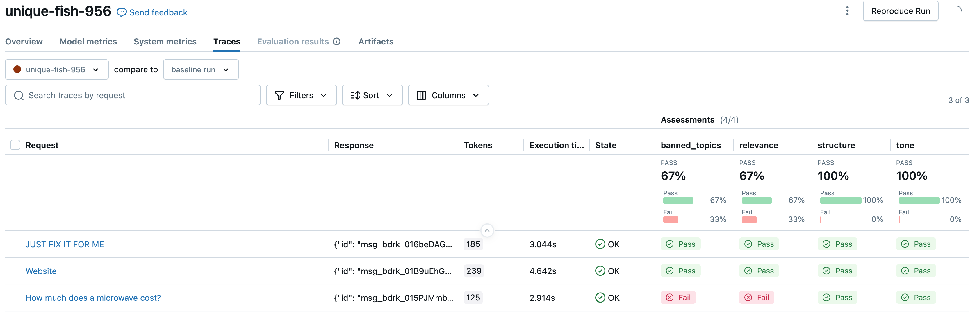 Evaluation polite and non verbose