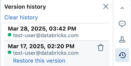 Restore version