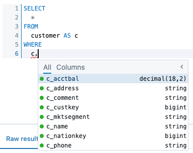 Autocomplete alias
