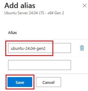 Screenshot of the alias pane.
