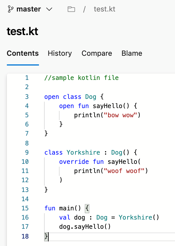 Support for Kotlin language.