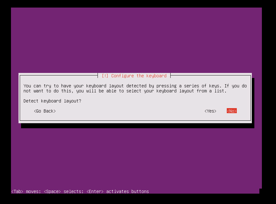 Configure the keyboard.