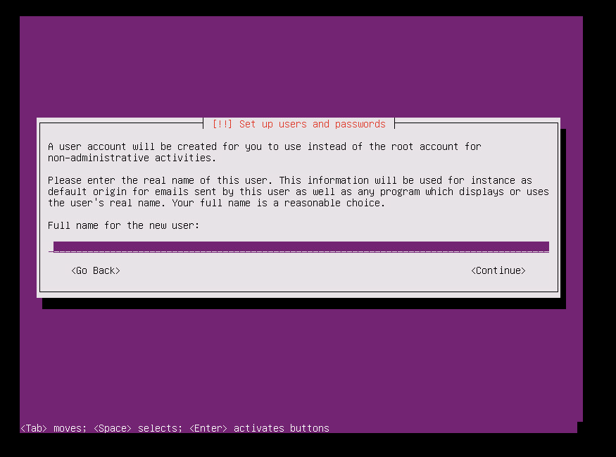 Create a user account.