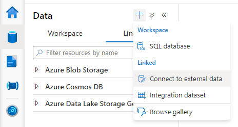 Screenshot of Connect to storage account.