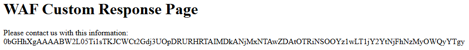 Screenshot that shows a custom response example.