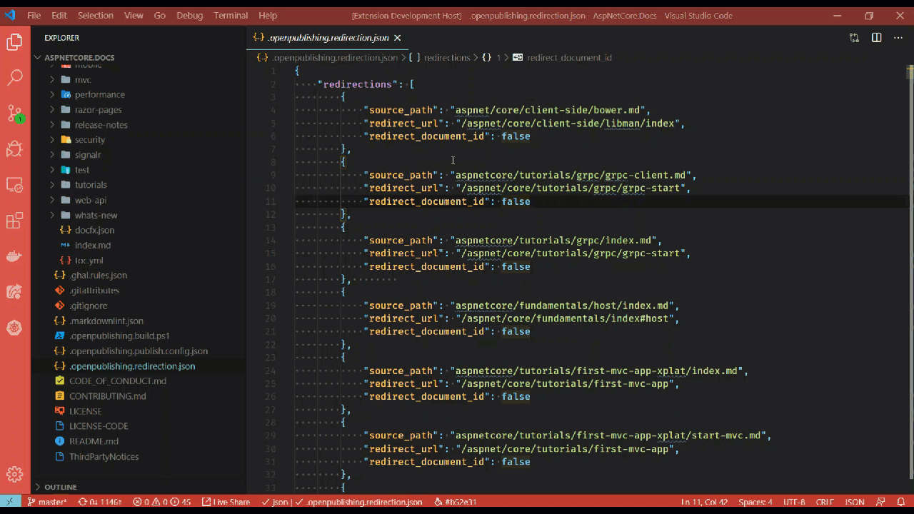 Sort redirects demo