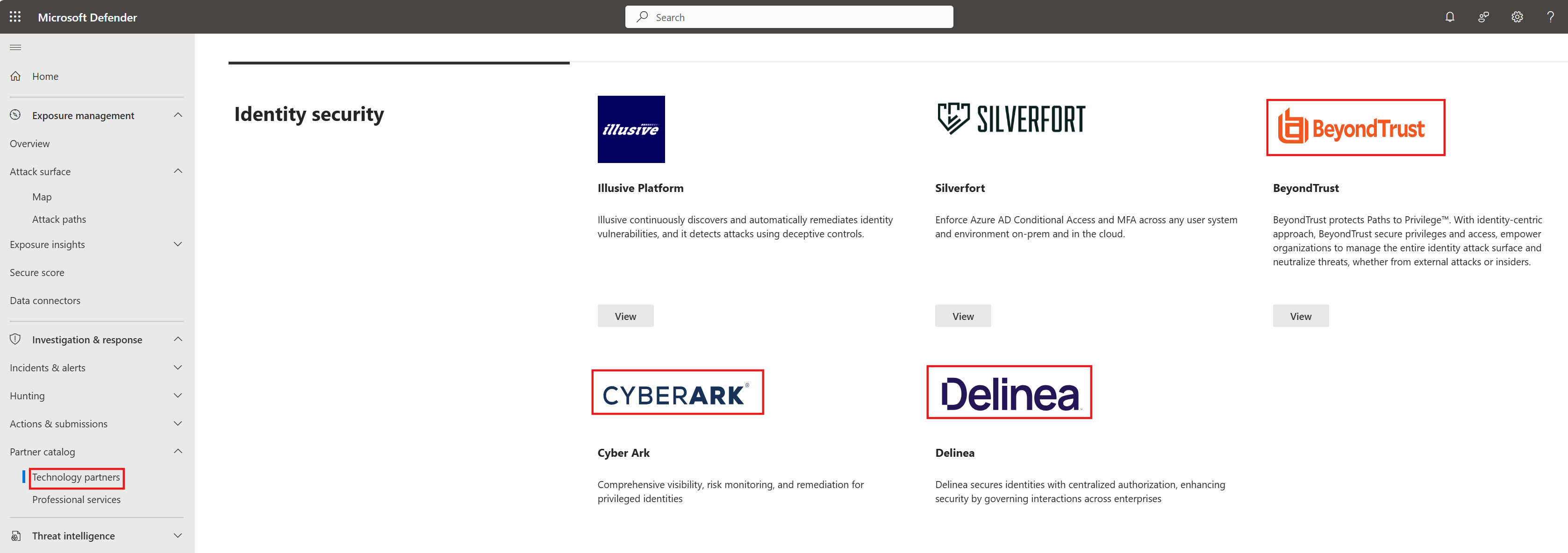 Screenshot of the defender for identity connections page