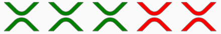 Screenshot of a RatingView custom shape example