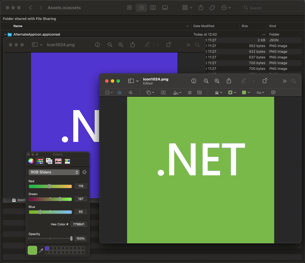 Create new icons