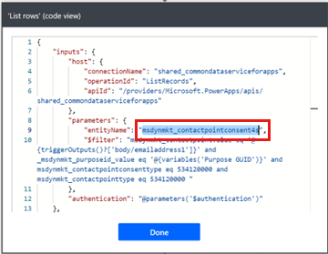 Screenshot of peek code.