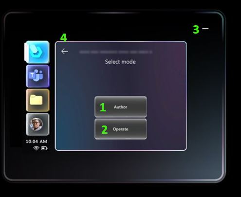 Select mode screen Select mode screen.