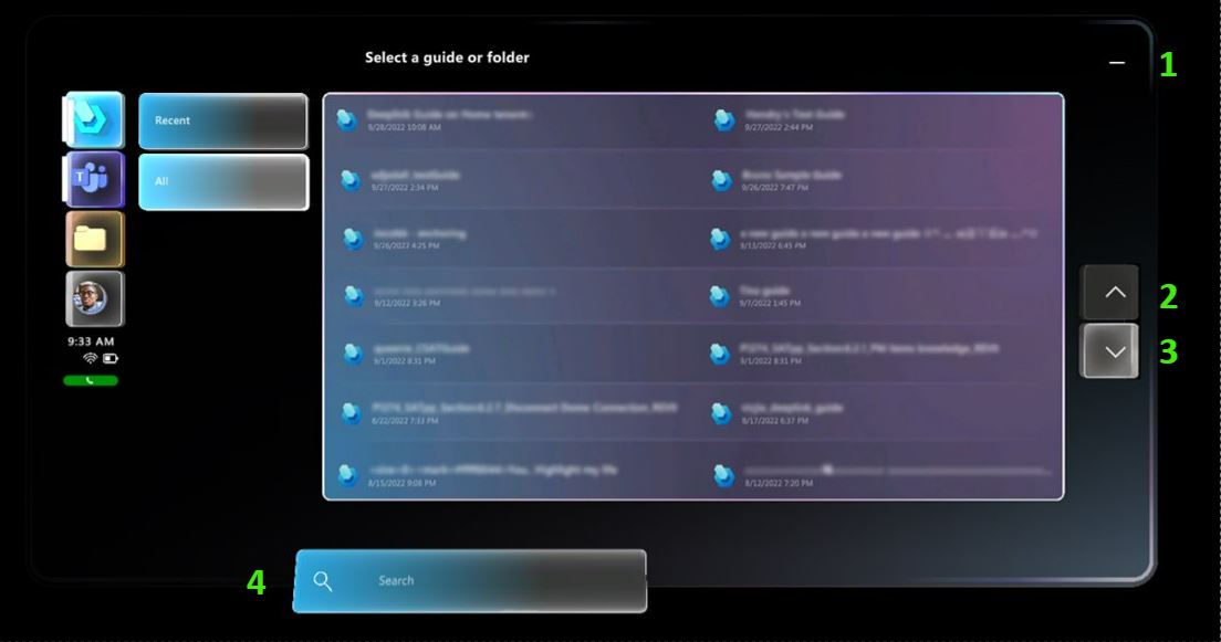 Work activity screen Work activity screen.