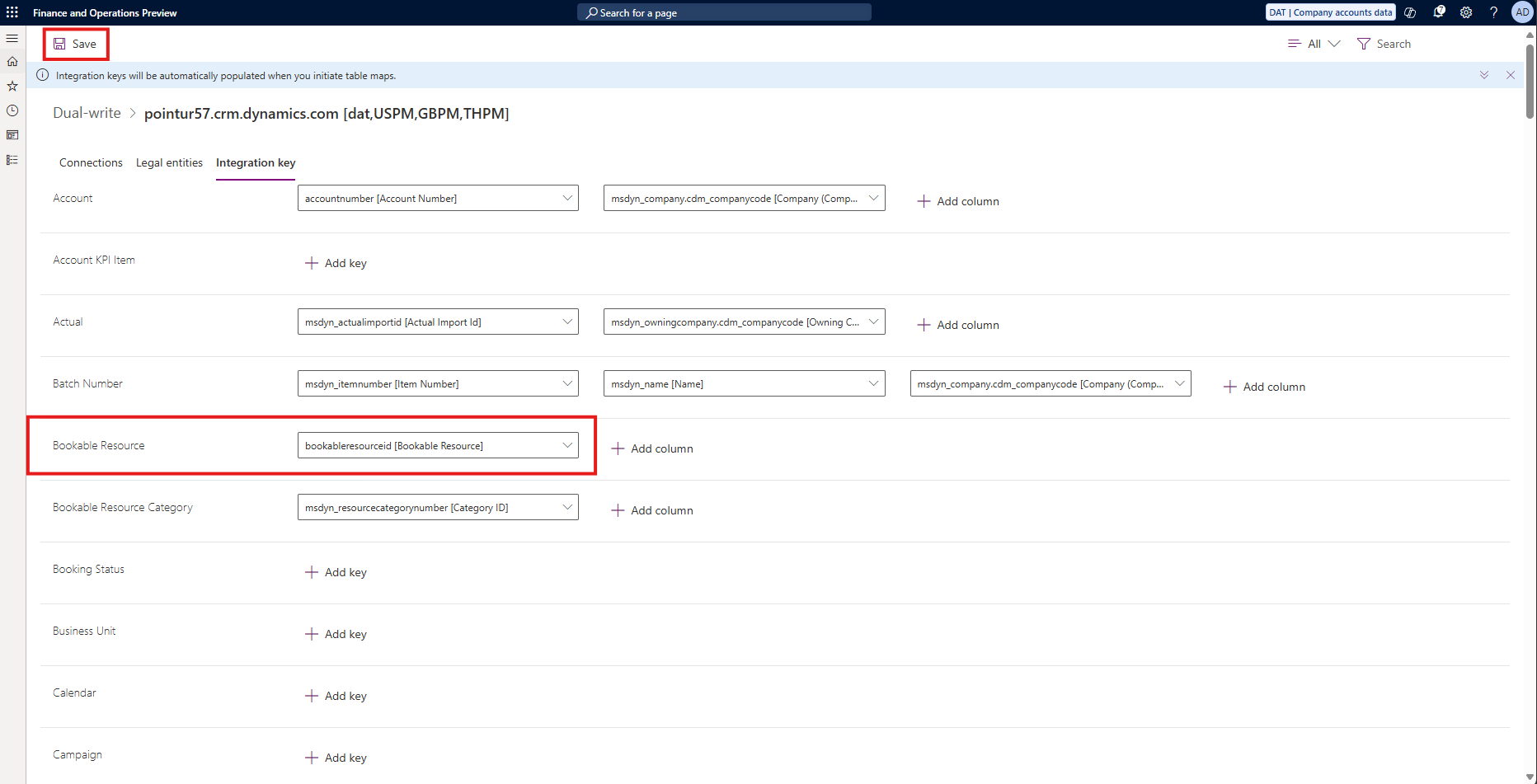 Add Integration Key.