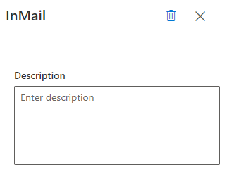 Screenshot of Send InMail activity selected.
