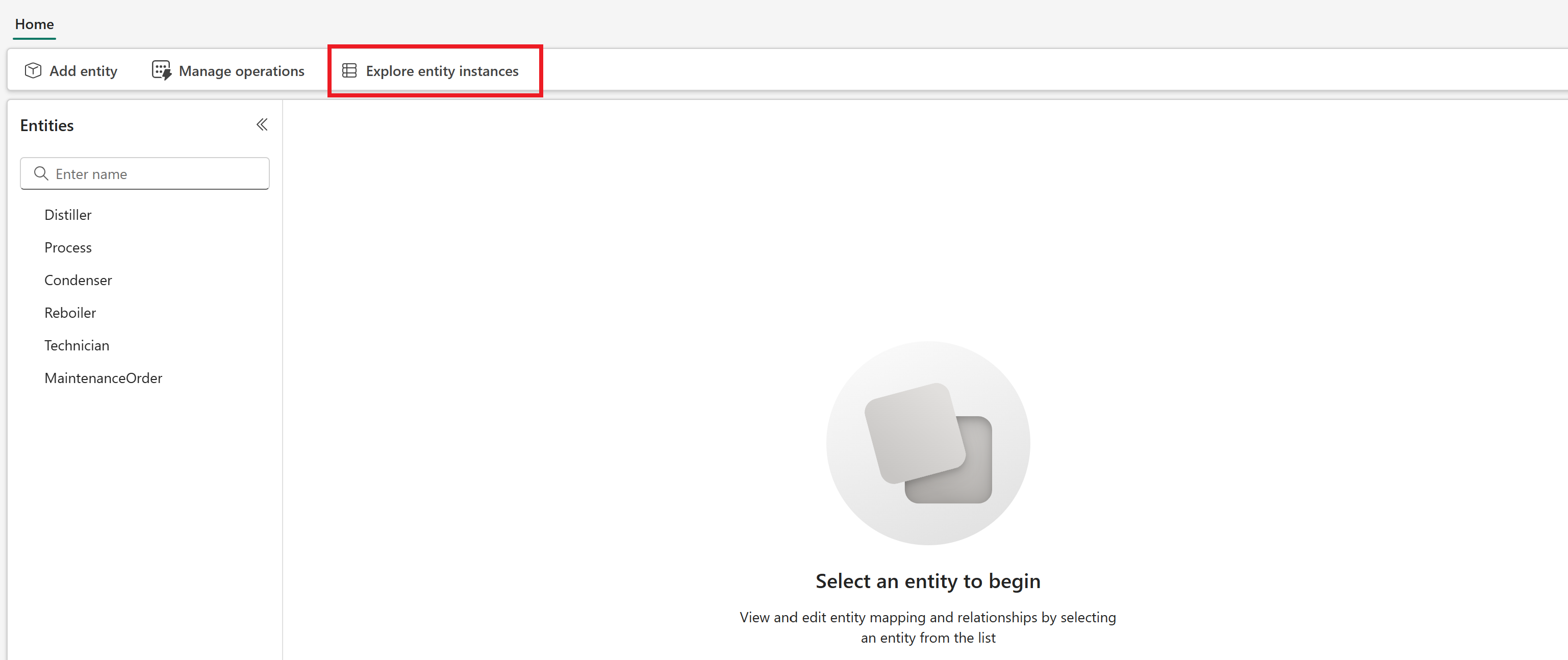 Screenshot of selecting the explorer view.