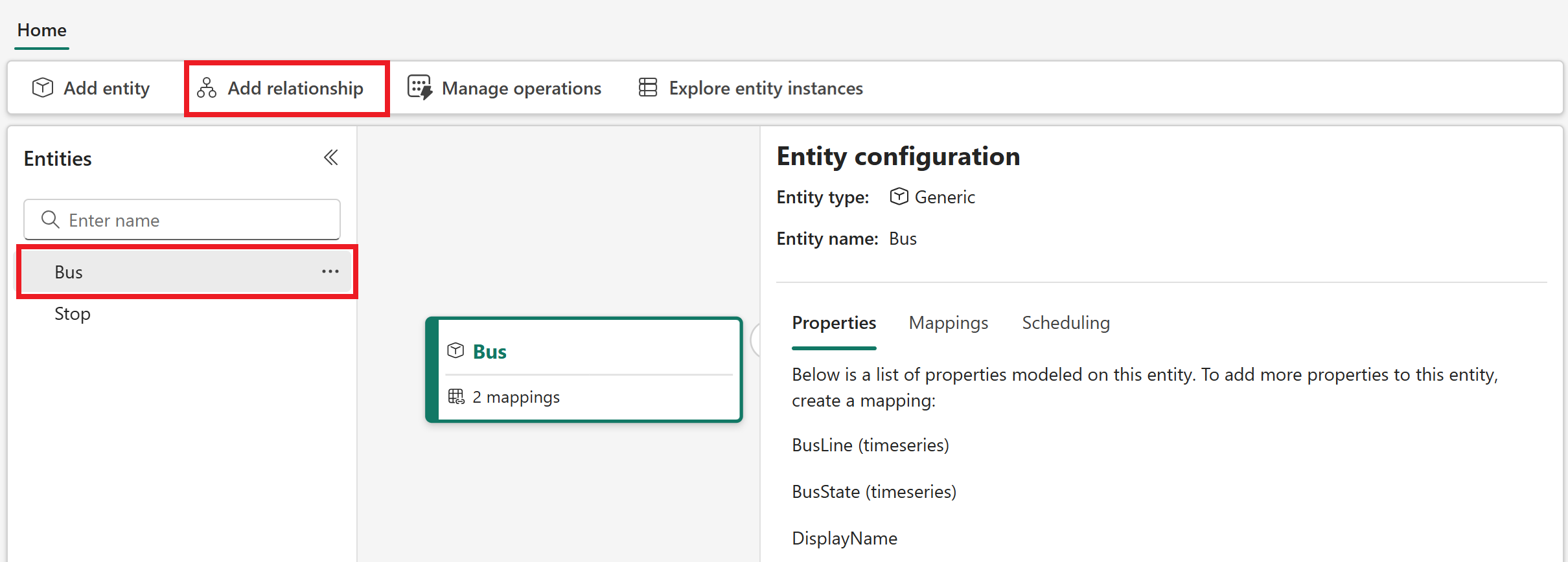Screenshot of adding a relationship type.