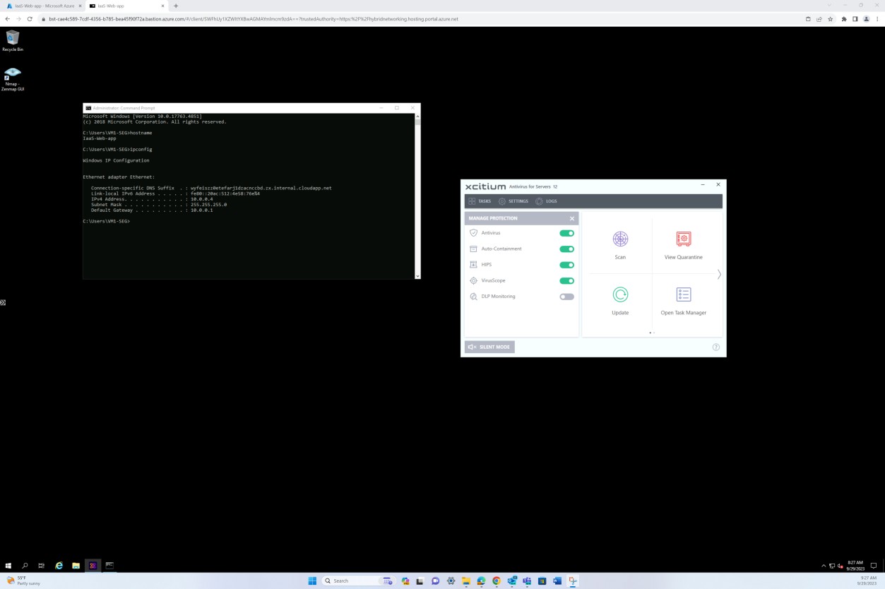 Command line ethernet adapter config report out.
