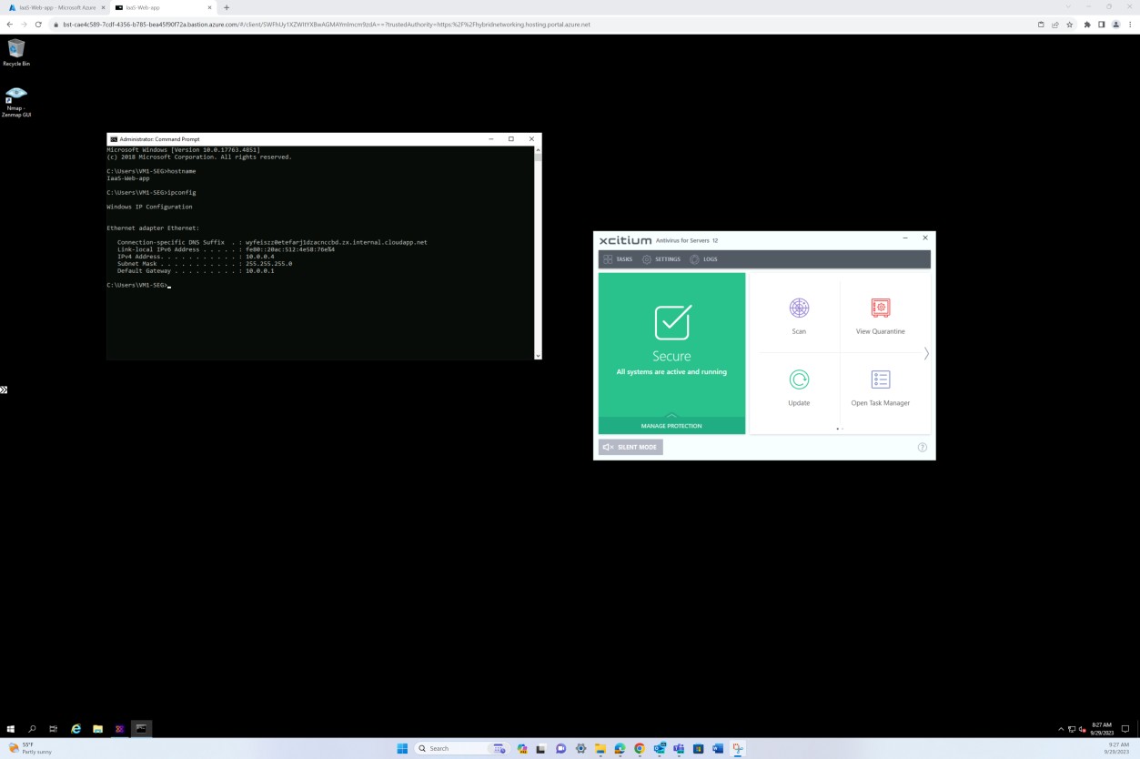 OpenEDR line of code and pop up result of secure.