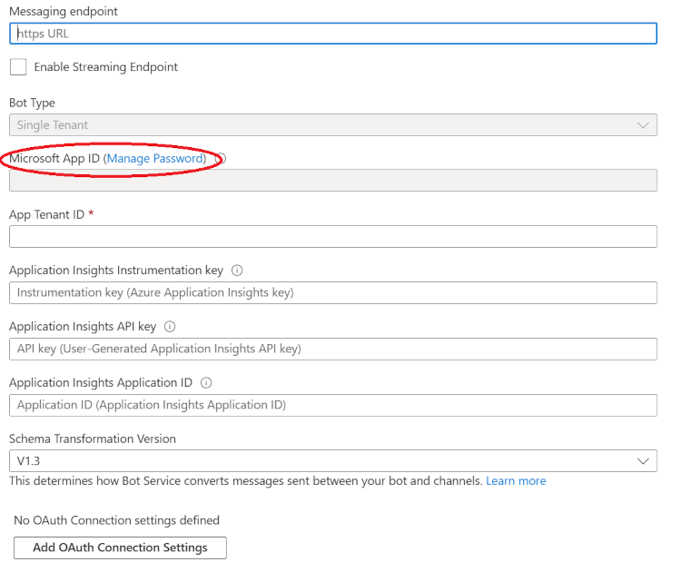 Azure Bot Configuration