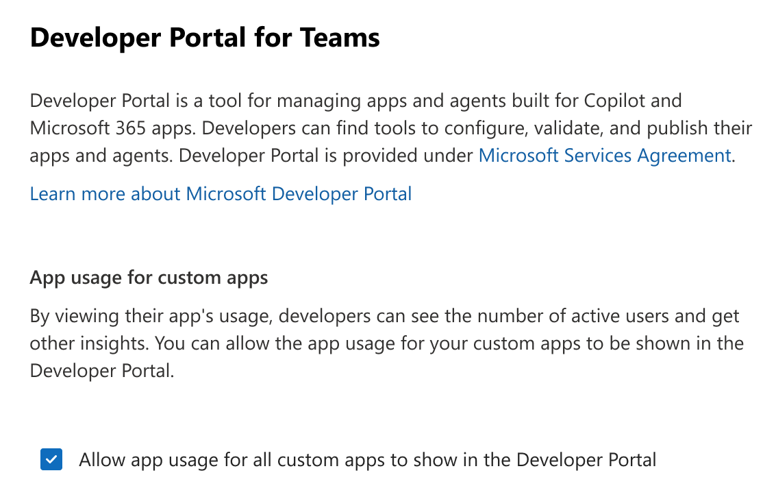 Image of the flyout pane where you can enable the setting