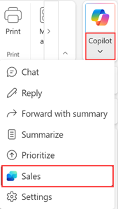 Screenshot showing accessing the app from New Outlook desktop.