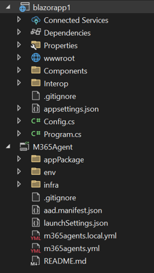 Screenshot shows the Solution Explorer.