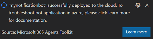 Deploy confirmation.