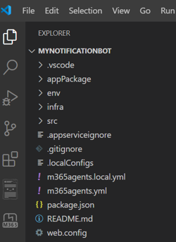 Screenshot showing the app created.