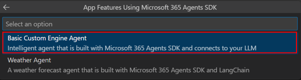 Screenshot shows the app capabilities to add to your new app.
