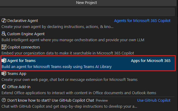 Screenshot shows the agents toolkit app templates.