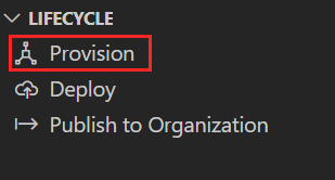 Screenshot shows the provisioning commands.