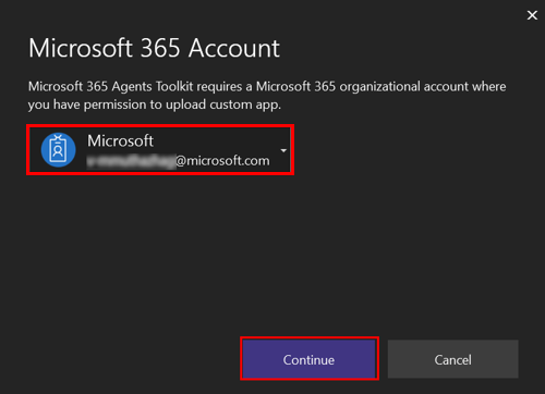 Screenshot shows sign in to Microsoft 365 account.