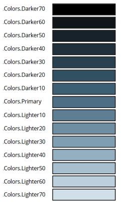 Modern theme color slots.