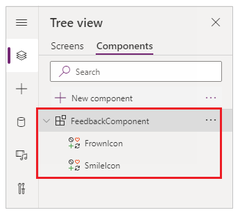 Rename component and icons.