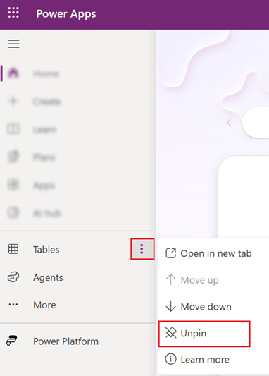 Unpin a page.