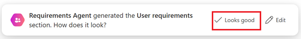 Screenshot of Plan designer with the 'Looks good' button to proceed to the next step.