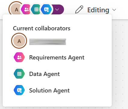Screenshot of Plan designer showing the presence status of plan agents.