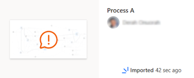Your process mapped out on the Process Mining home page.