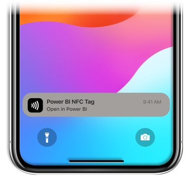 Screenshot showing the Read NFC tag push notification on an iPhone.