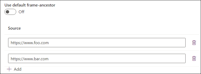 Setting custom CSP directives.