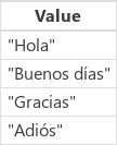Example with value "es."