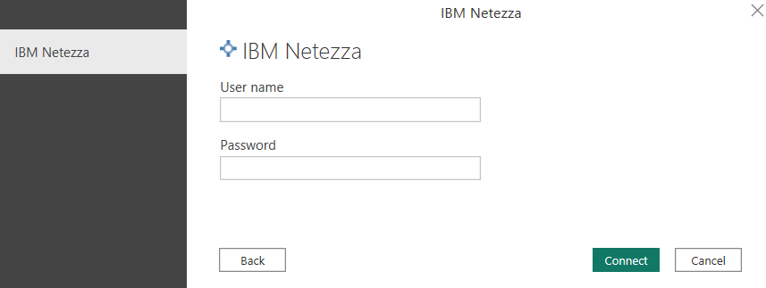 Screenshot of the authentication dialog with Database authentication configuration.